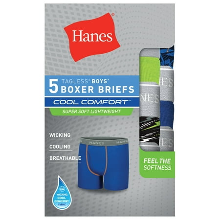Boys Tagless Super Soft Briefs 5-Pack Underwear